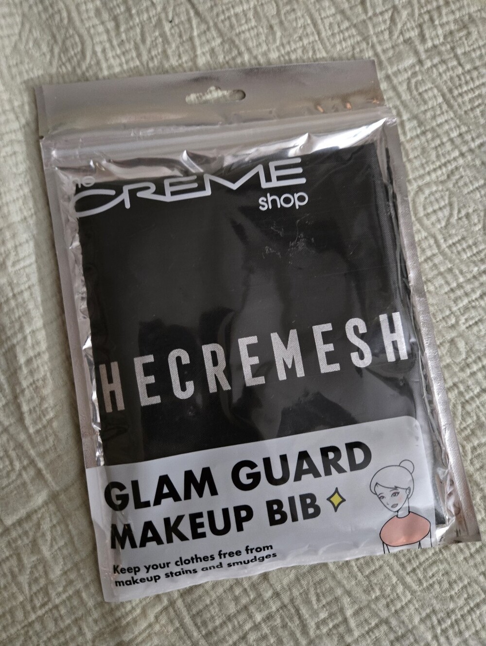 The Creme Shop Glam Guard Makeup Bib - Black New and sealed